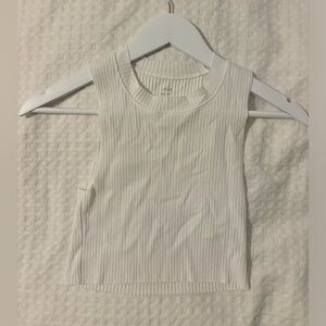 Sleeveless White Top